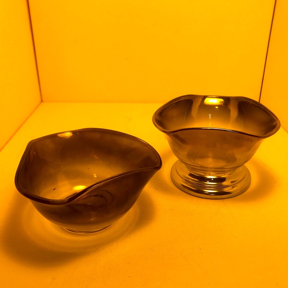 Two Silver Fade Nut Dishes